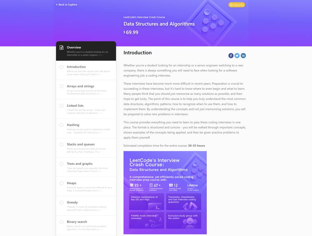 LeetCode Data Structures and Algorithms Crash Course Landing Page LeetCode Data Structures and Algorithms Crash Course Landing Page