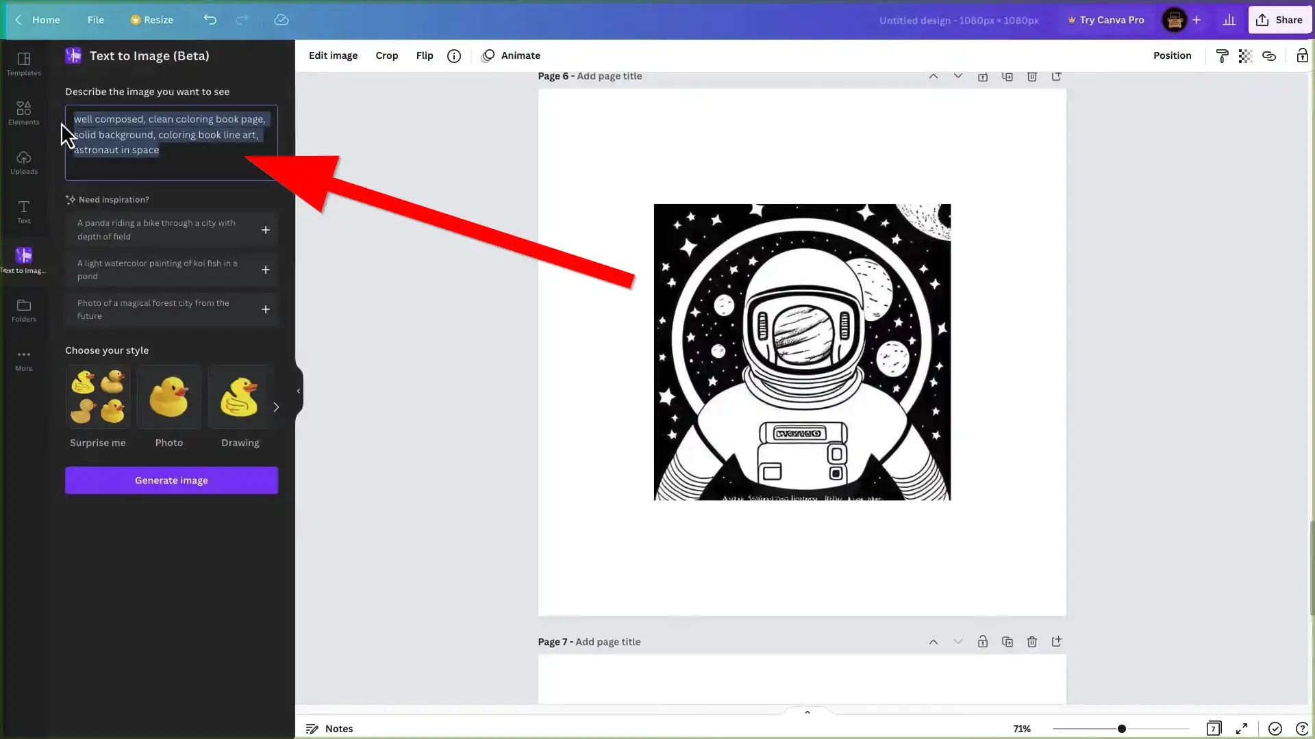 Canva Text To Image Generator Example Canva Text To Image Generator Example
