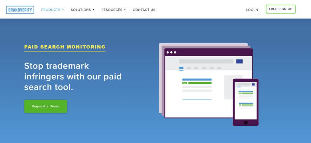 Screenshot of Brandverity.