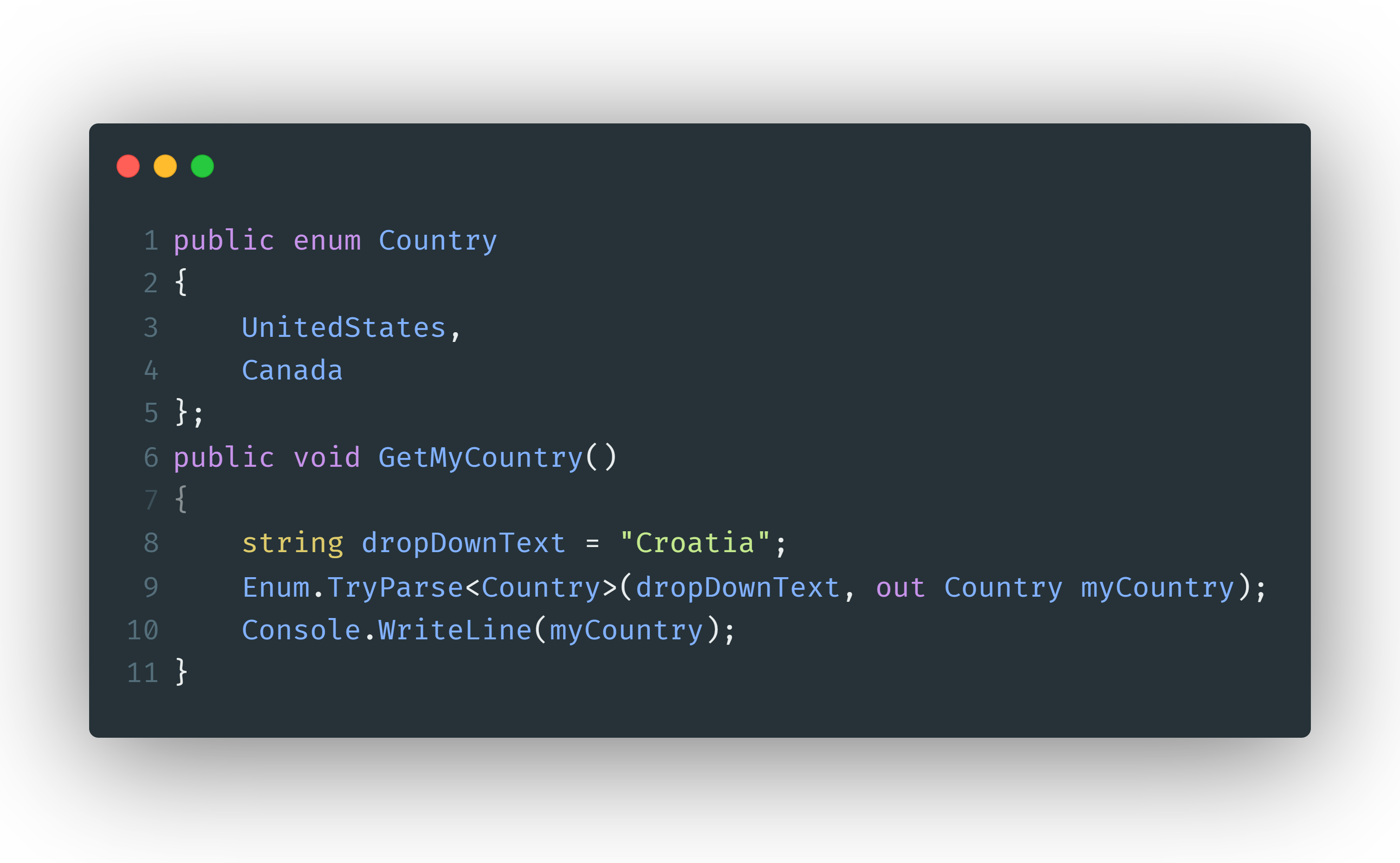 TryParse Enum Default Value in C#