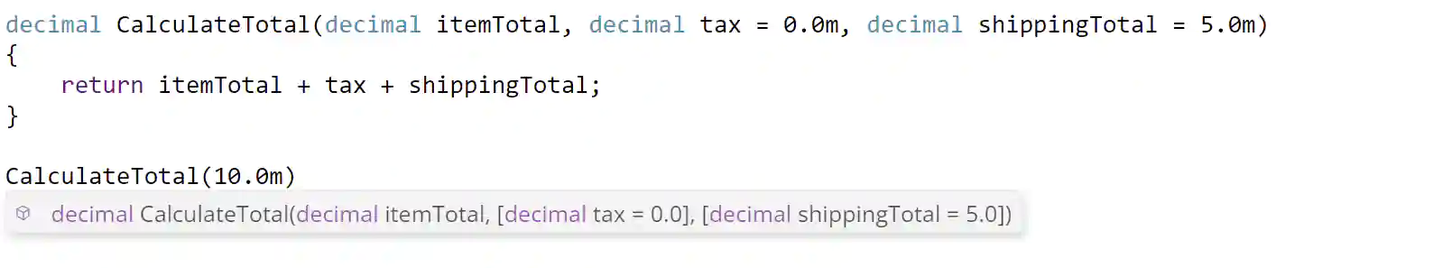 C# IntelliSense.