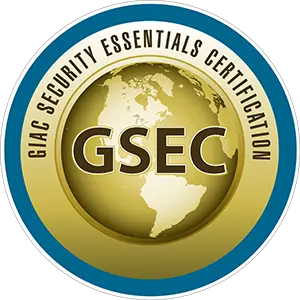 GIAC Security Essentials Certification (GSEC) GIAC Security Essentials Certification (GSEC) logo