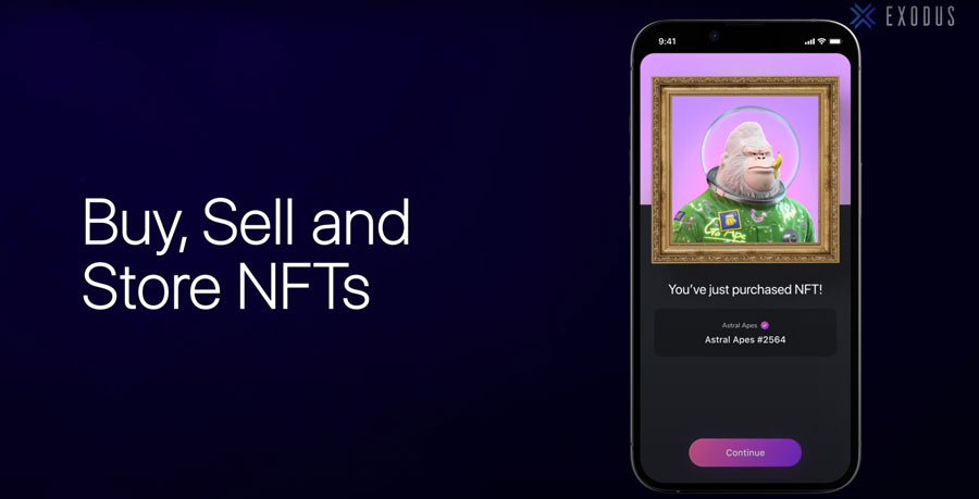 Exodus NFTs and Apps Exodus NFTs and Apps screenshot