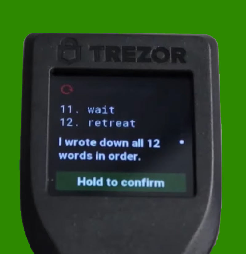 Trezor Model T Screen Trezor Model T Screen