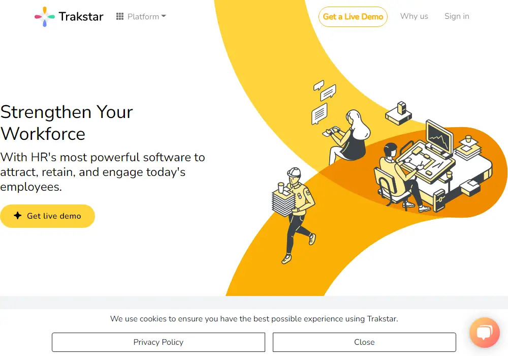 TrakStar software feature TrakStar software Screenshot