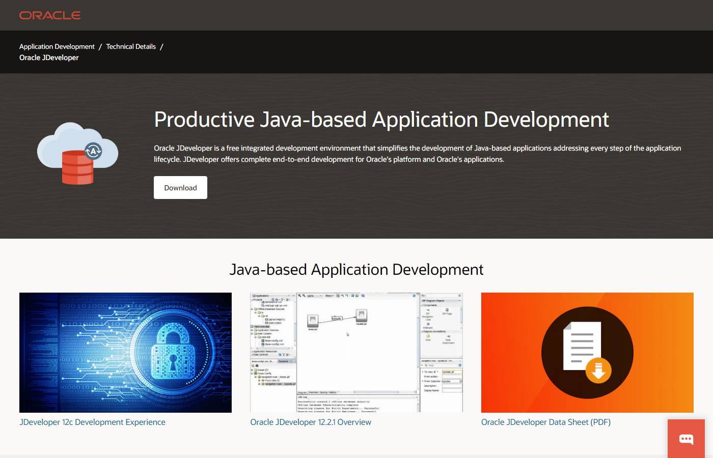 JDeveloper Screenshot of JDeveloper.