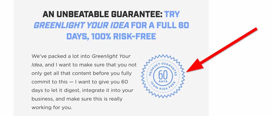 Money back guarantee