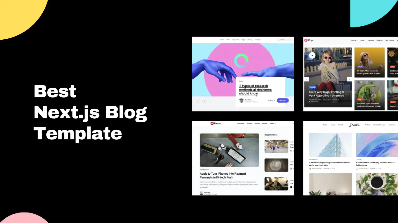 Best Next.js Blog Template