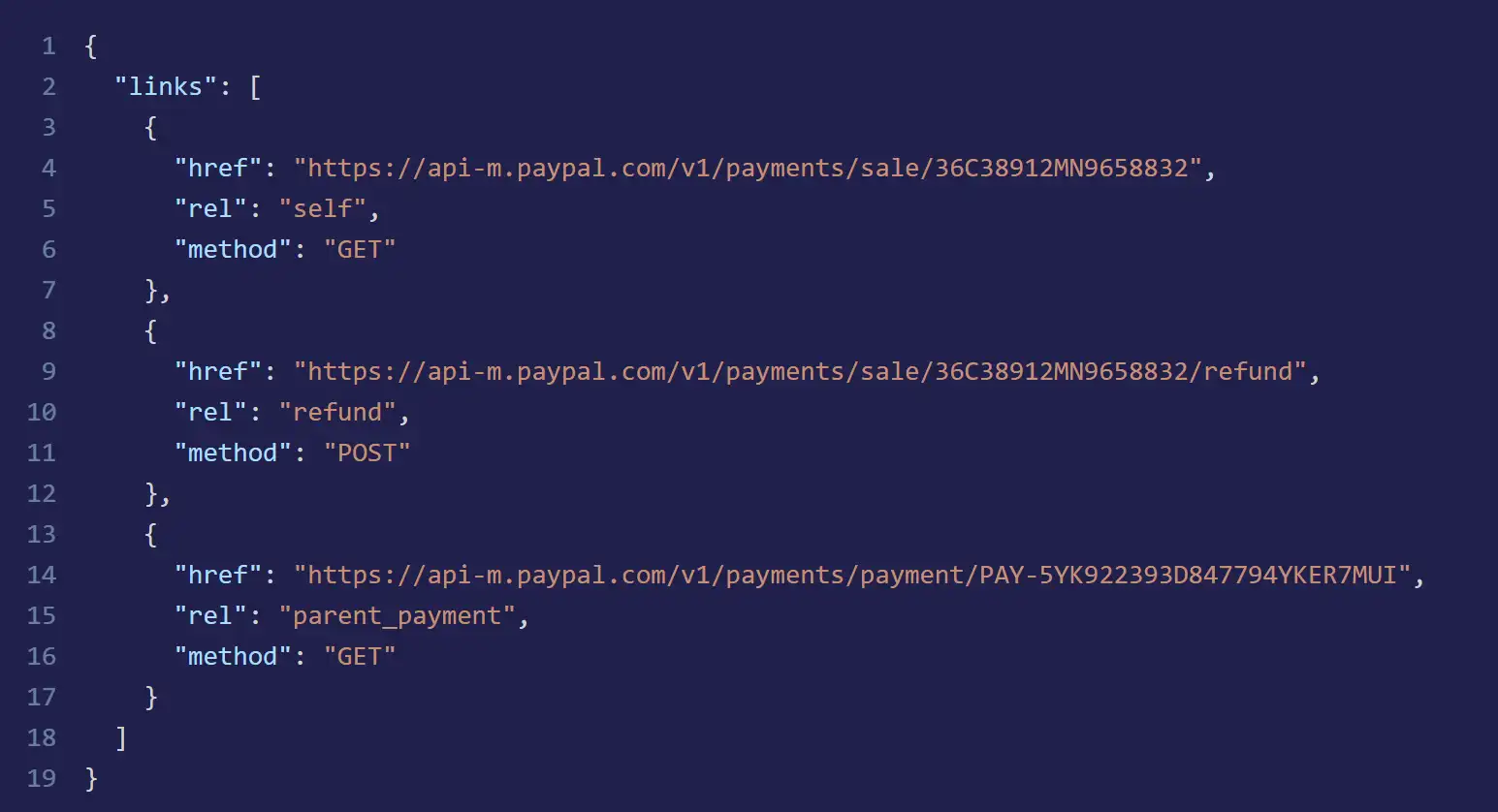 HATEOAS link example HATEOAS link example