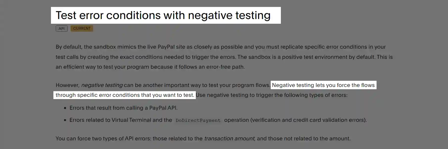 PayPal REST API Documentation PayPal REST API Documentation