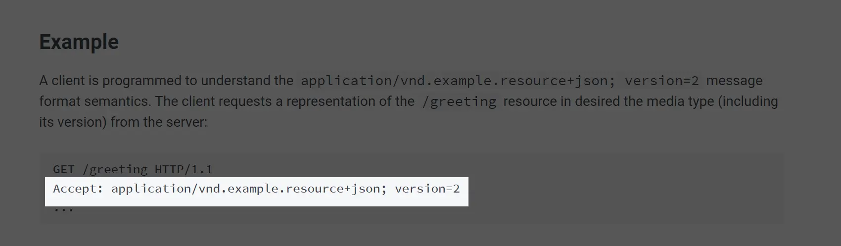 Media type API versioning example Media type API versioning example