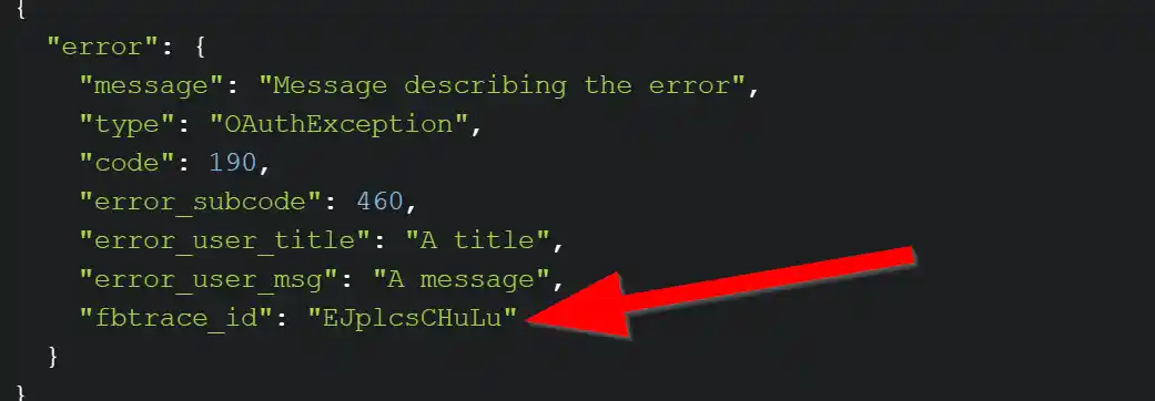 REST API error trace ID REST API error trace ID