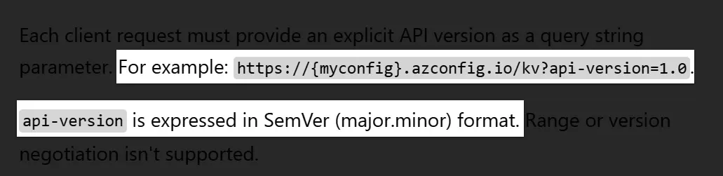 Query Parameters API versioning example Query Parameters API versioning example