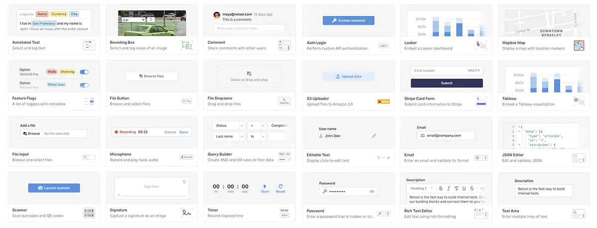 Retool components library. Retool components library.