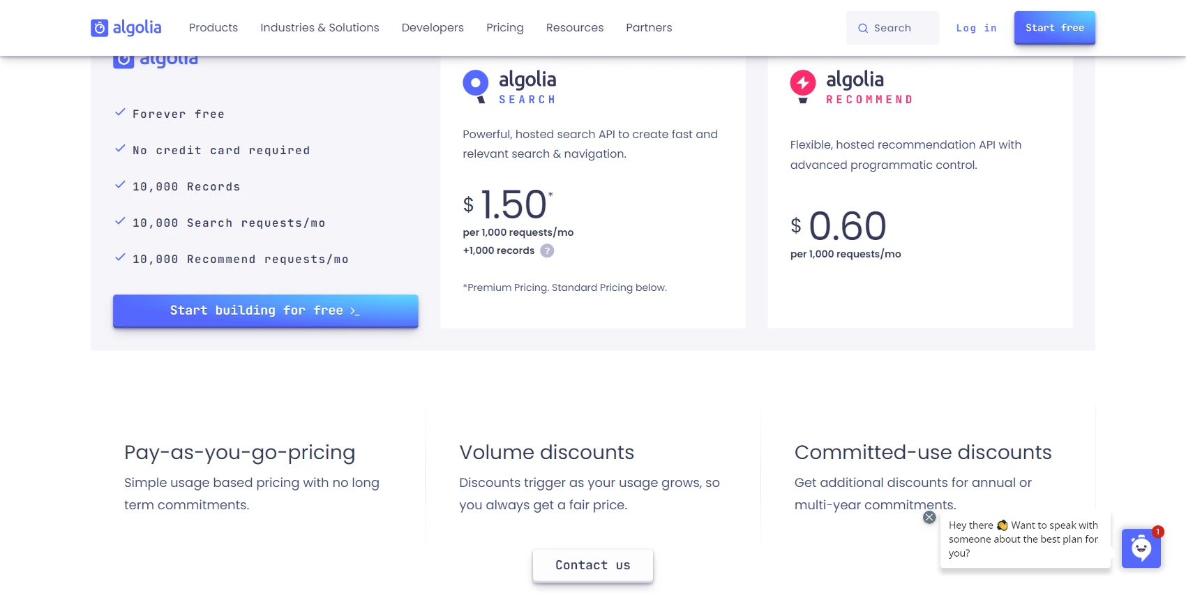 Algolia Pricing Algolia Pricing