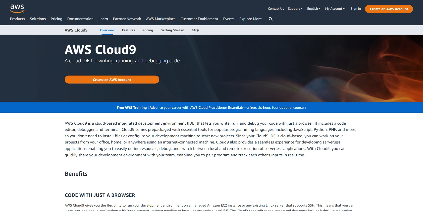 AWS Cloud9 AWS Cloud9 Website