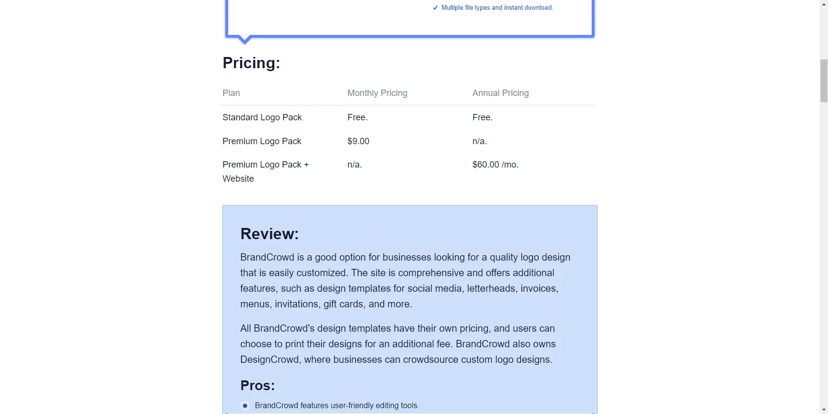 BrandCrowd Pricing BrandCrowd Pricing