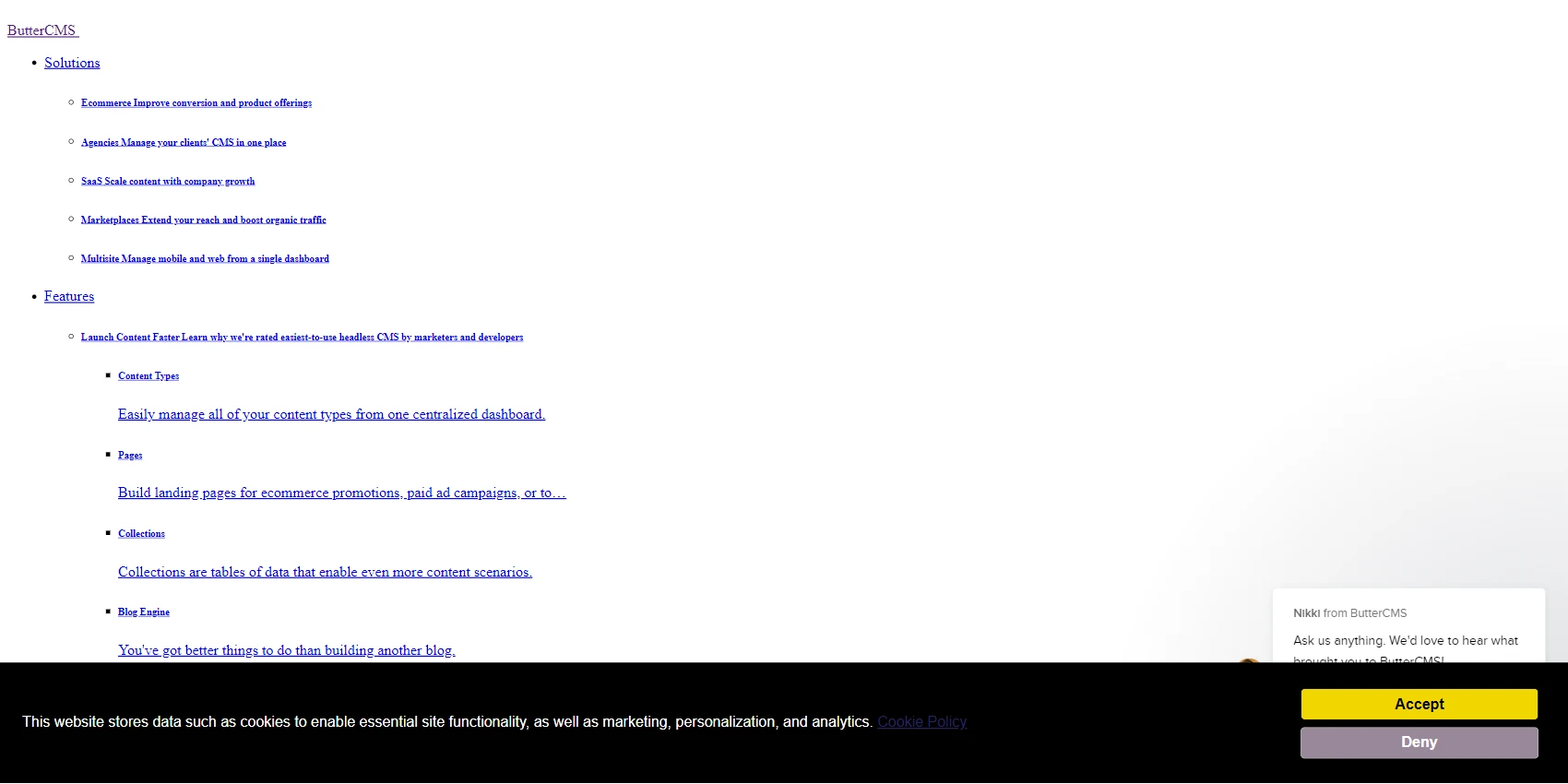 Butter CMS Butter CMS Website