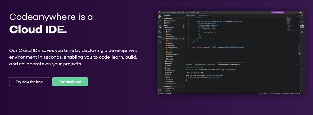 Codeanywhere Codeanywhere Website