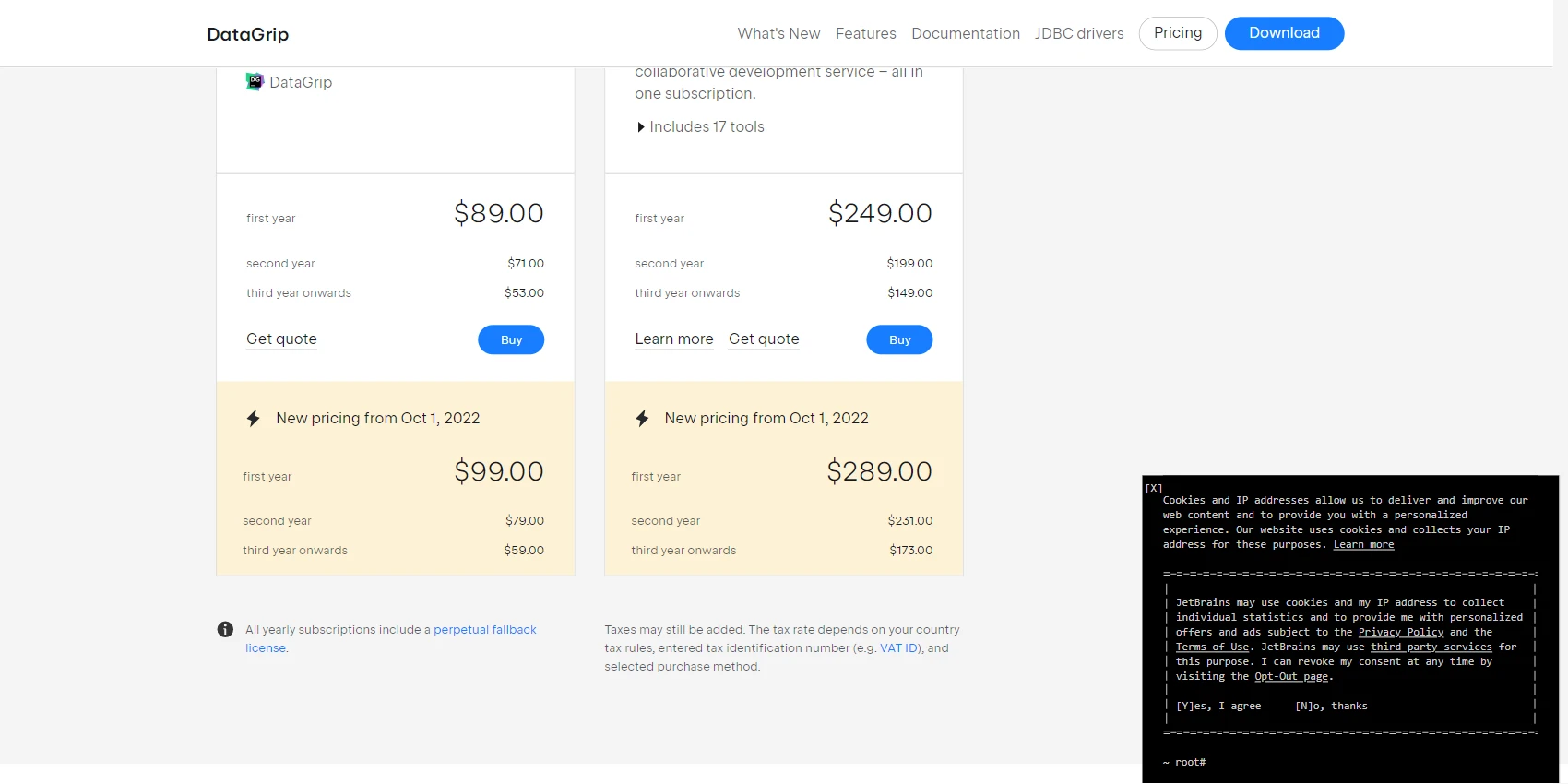 DataGrip Pricing DataGrip Pricing