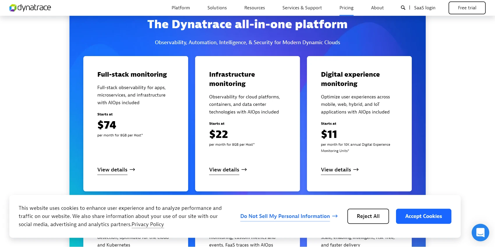 Dynatrace Pricing Dynatrace Pricing