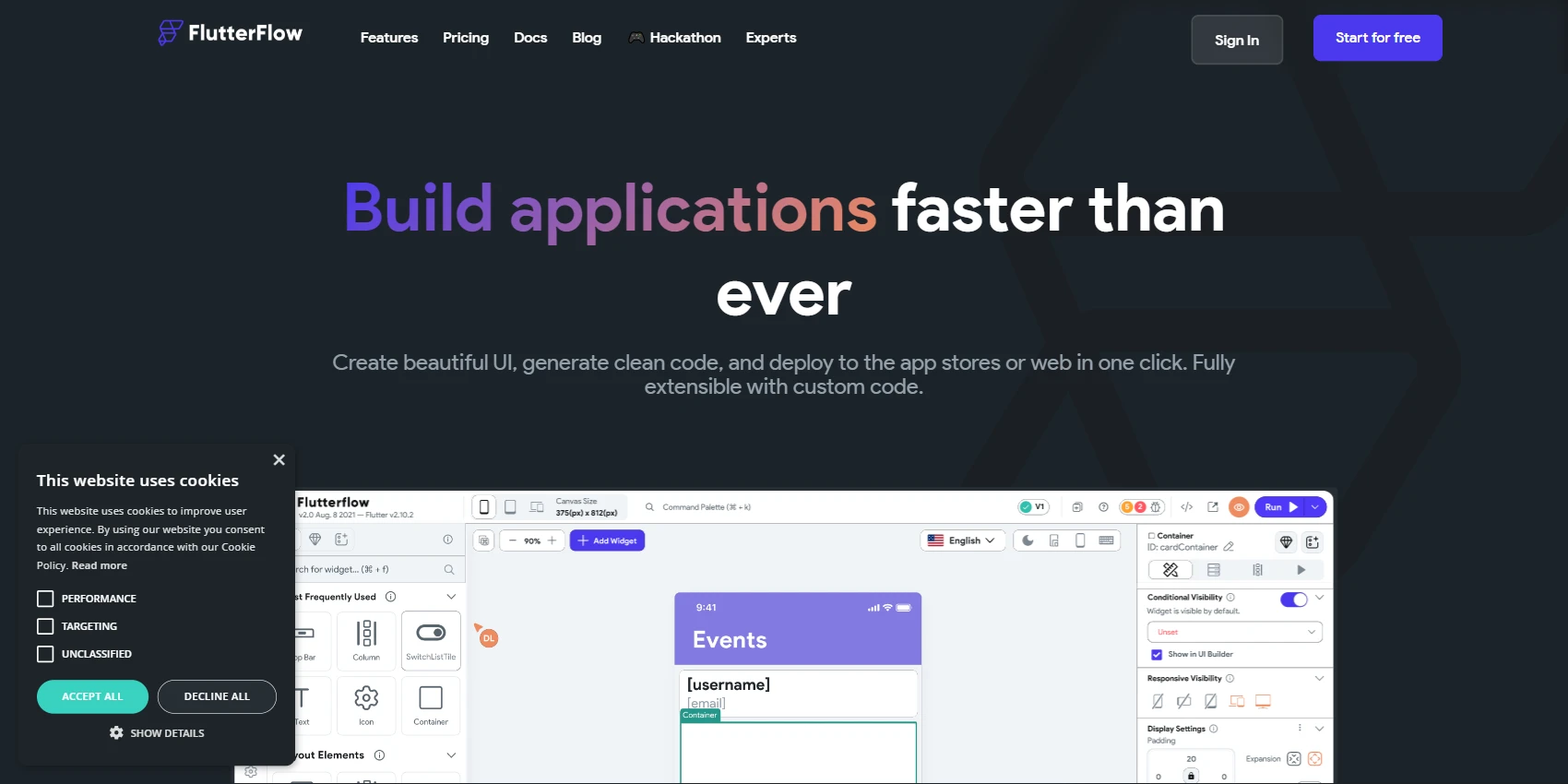 FlutterFlow FlutterFlow Website