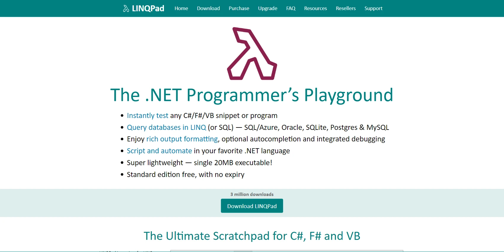 LINQPad LINQPad Website
