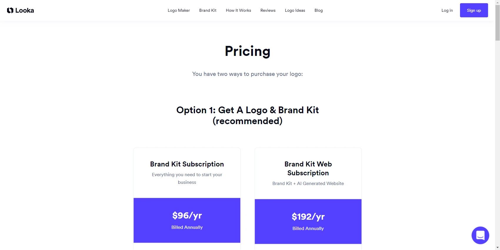Looka Pricing Looka Pricing
