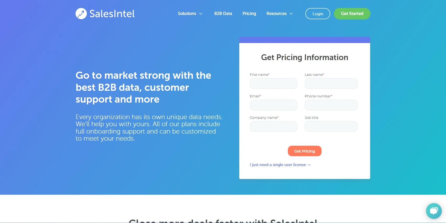 SalesIntel Pricing SalesIntel Pricing