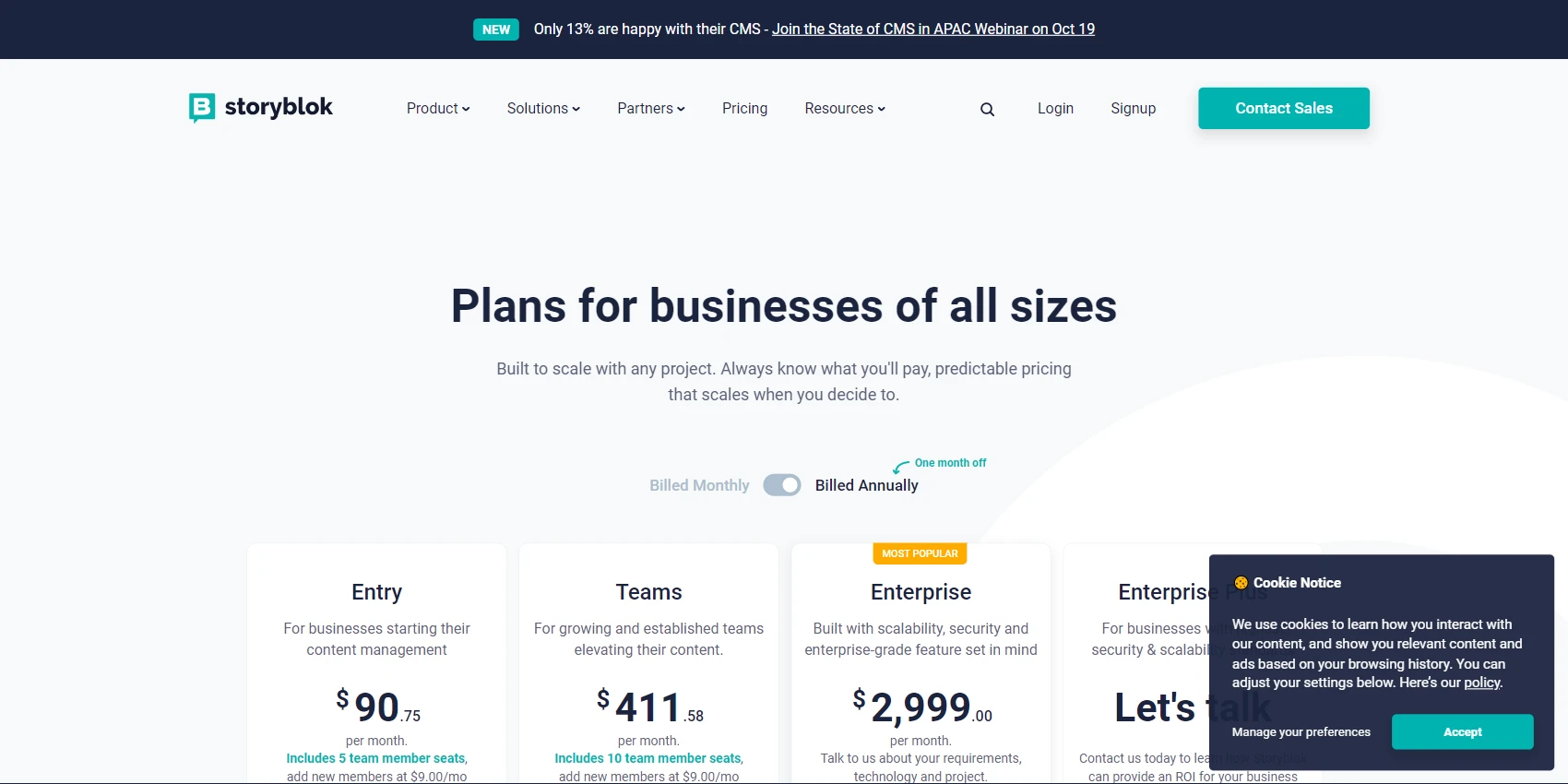 Storyblok Pricing Storyblok Pricing