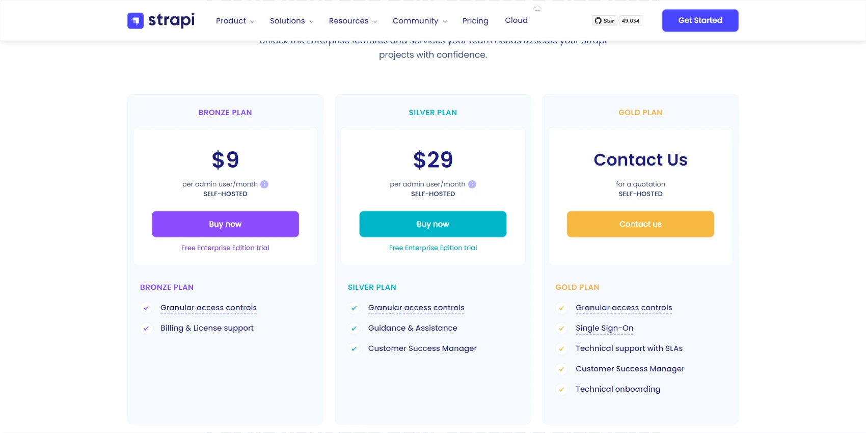 Strapi Pricing Strapi Pricing